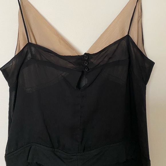 Ruth from Anthropologie black/tan silk camisole - Picture 4 of 7